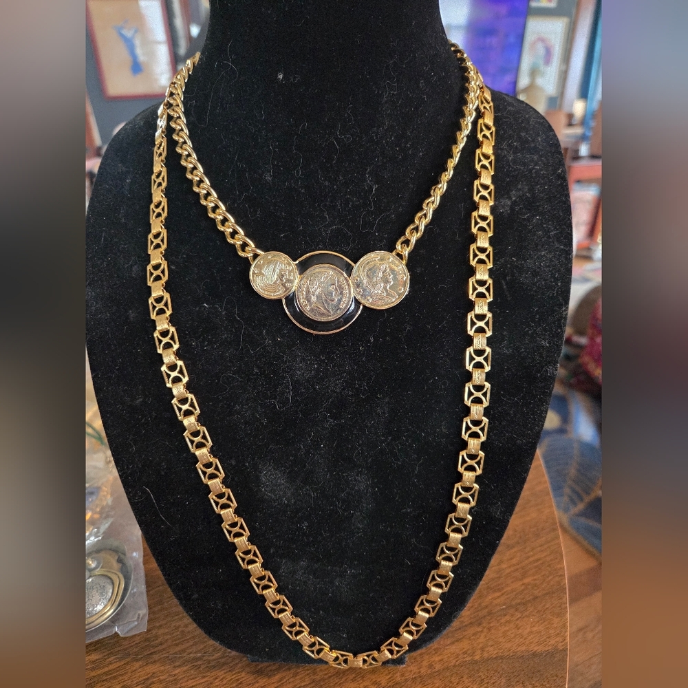 Coin Necklace Stack - image 1